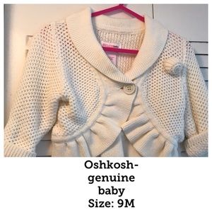 Oshkosh genuine baby sweater- 9M